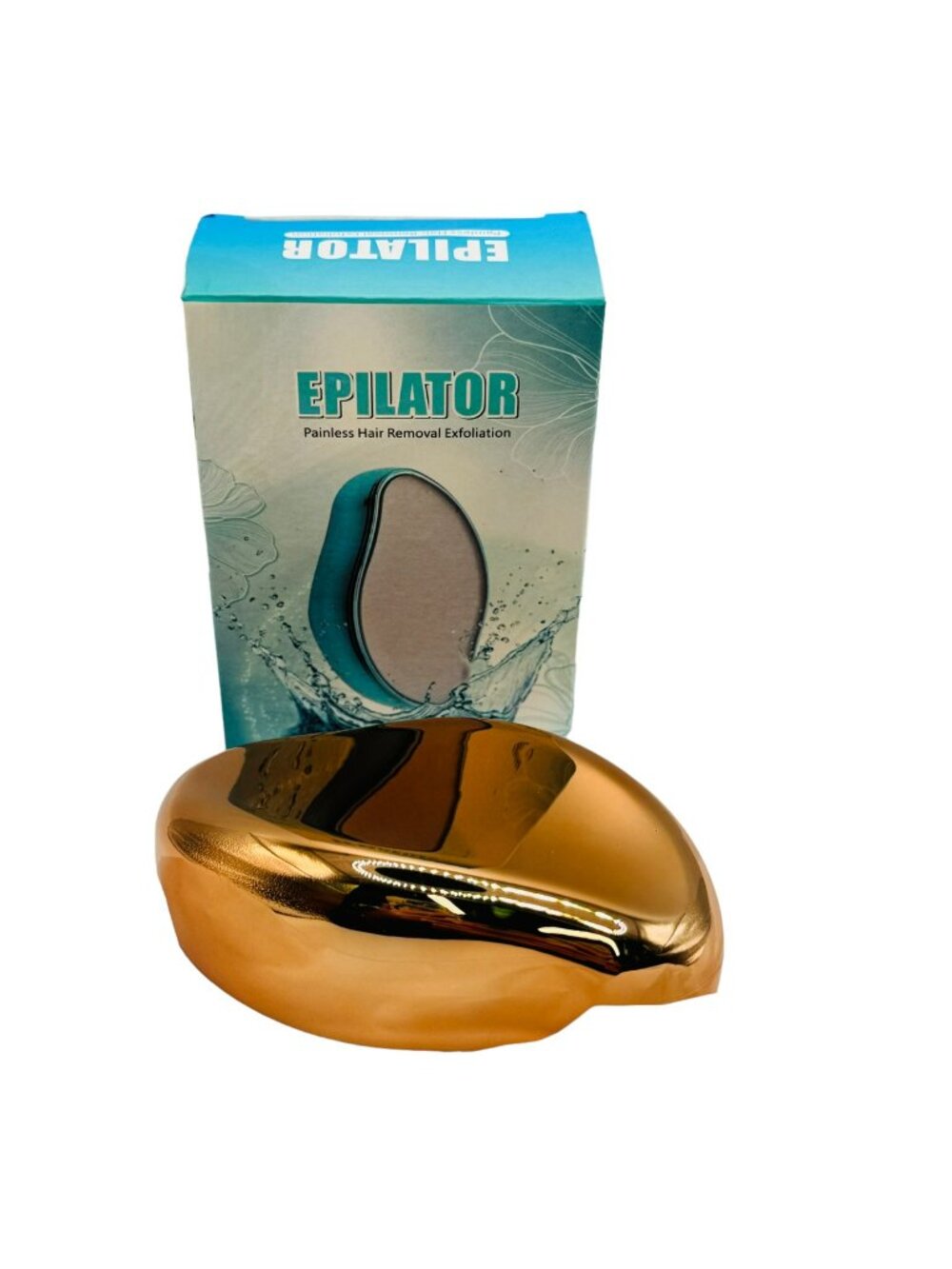 Epilator Painless Hair Removal & Exfoliation Tool - Gold Design -